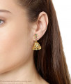 Latest Collection Gold Imitation Jhumki Design Stone Earring ER3228