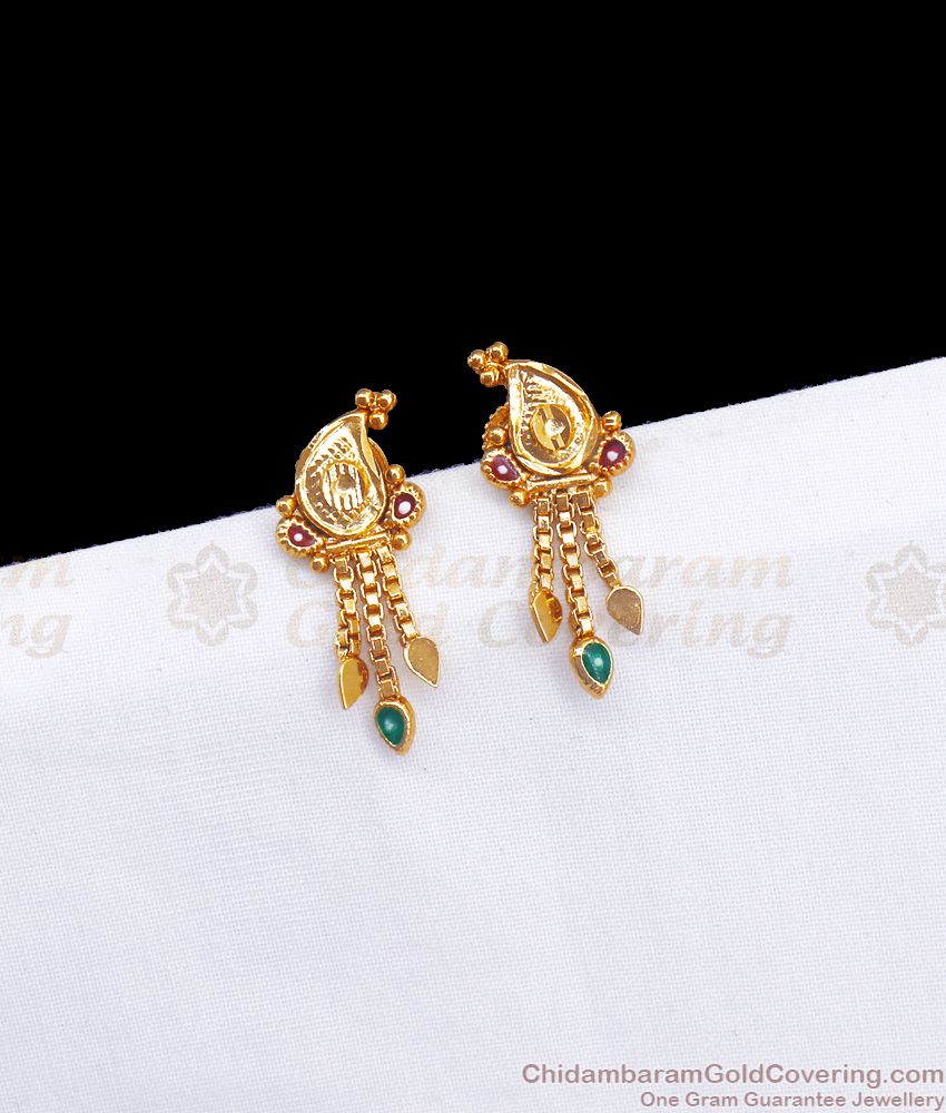 Enamel Coated Forming Stud Earring Shop Online ER3248