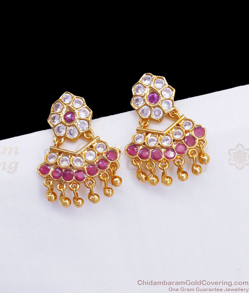 Gorgeous Impon Dangler Earring Bridal Gati Stone Collection ER3255