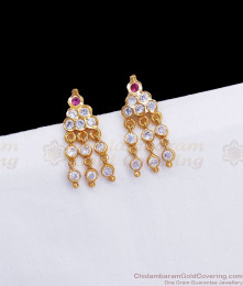 Cute 3 Line Impon Dangler Earring Shop Now Online ER3256 Cute 3 Line Impon Dangler Earring Shop Now Online ER3256