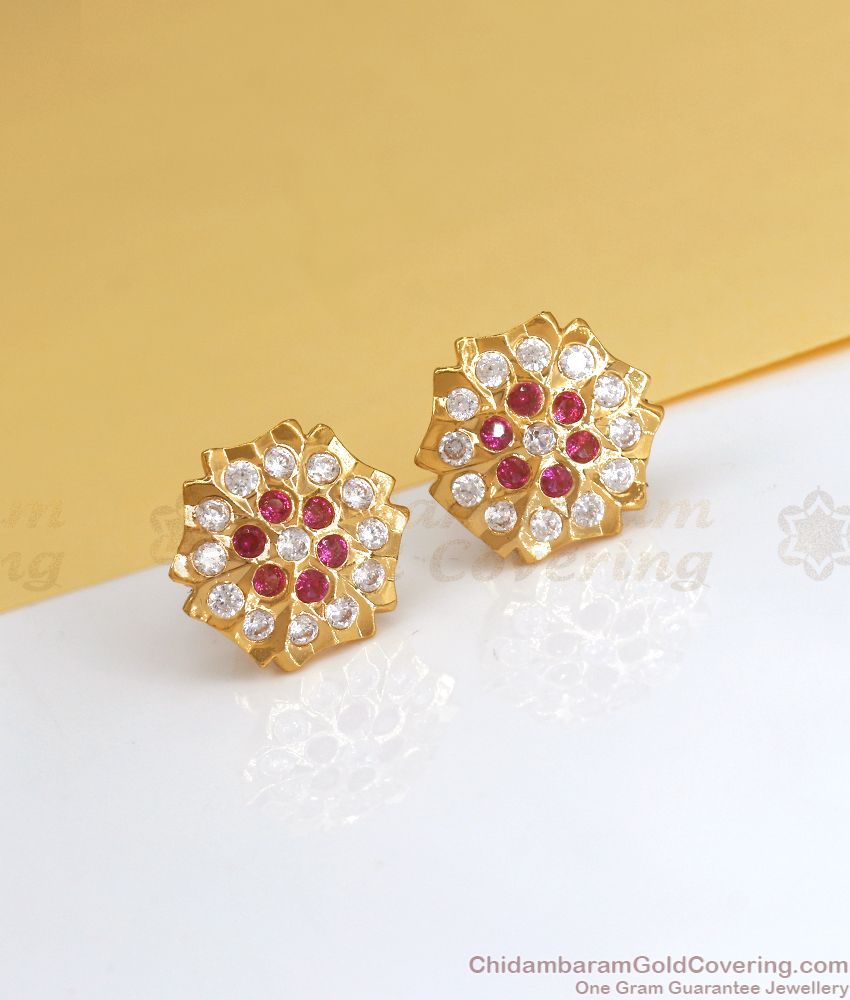 Traditional Impon Stud Earring Collection Shop Online ER3269