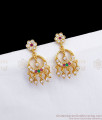 Multi Stone Gold Imitation Dangler Earring Shop Online ER3284