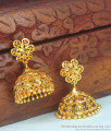 Gorgeous Gold Imitation Jhumki Earring Floral Design ER3288