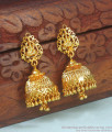 Lakshmi Earring One Gram Gold Jhumkas Bridal Wear ER3289