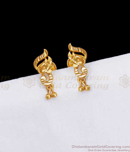 ES1645 Daily Wear AD White Screwback Earrings Gold Finish Jewellery Buy  Online | JewelSmart.in