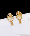 Regular Use Real Gold Tone Stud Earring Shop Online ER3300