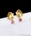 Forming Pattern Gold Stud Earring Shop Online ER3304