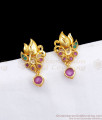 Floral Real Gold Stud Earring Designer Collection ER3310