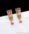 Ad Ruby Green Stone Gold Imitation Stud Earring Shop Online ER3316