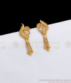 White Stone Gold Plated Earring Designer Dangler Collection ER3325