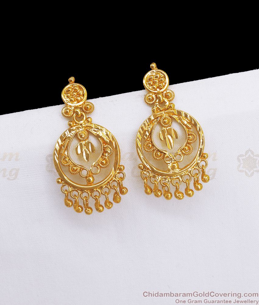 Buy Online One Gram Gold Earring Dangler Design ER3326