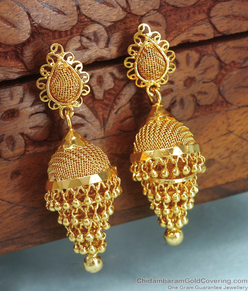 Latest Gold Jhumka Designs With Weight and Price | gold Earrings Jhumka  Designs #IndhusJewellery - YouTube