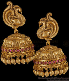 New Arrival Big Antique Jhumkas Earring Now Online ER3363 New Arrival Big Antique Jhumkas Earring Now Online ER3363