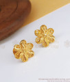 Two Gram Gold Earring Forming 6 Petal Flower Stud Design ER3367