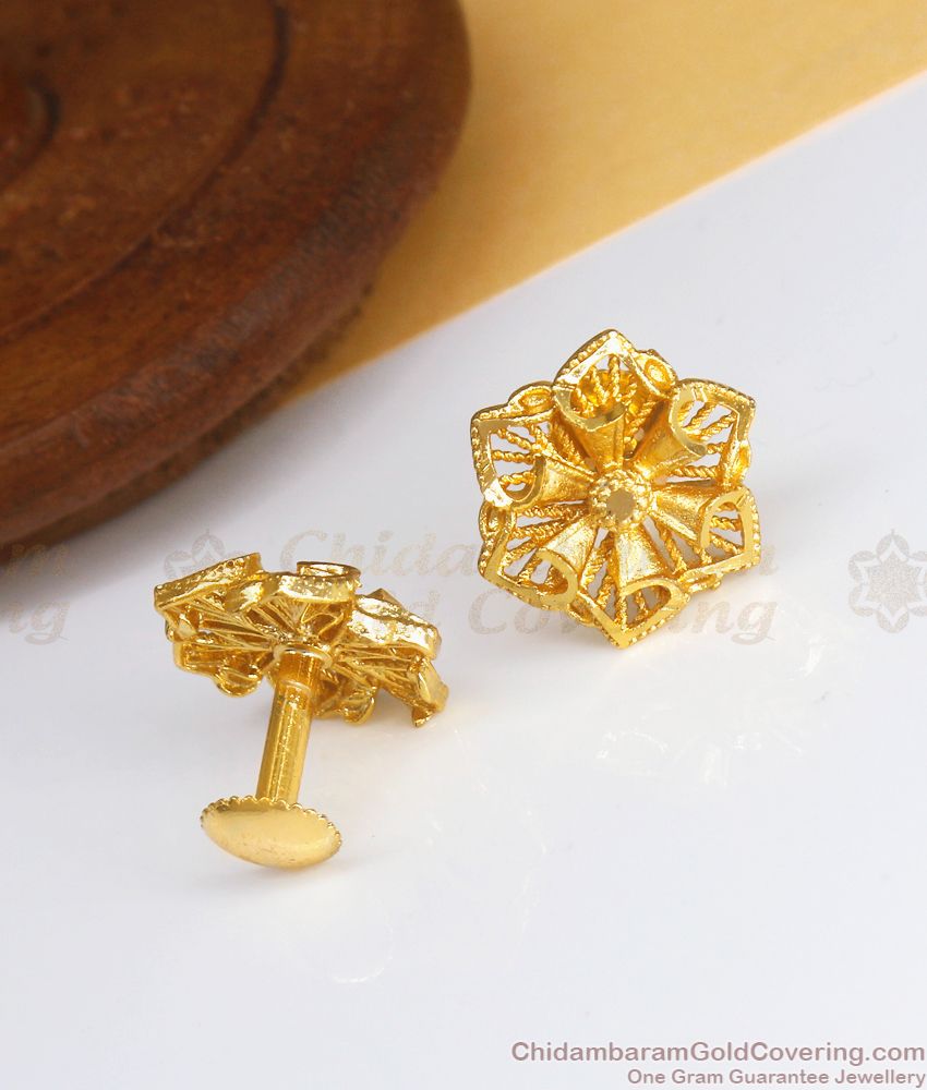 Cute Tulip Two Gram Gold Forming Stud Earring Shop Online ER3372