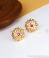 Unique Impon Gold Stud Small Size Earrings Shop Online ER3379