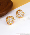 White Stone Impon Stud Earring Shop Online ER3384