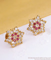 Traditional Impon Stud Earring Daily Wear Jewelry ER3392