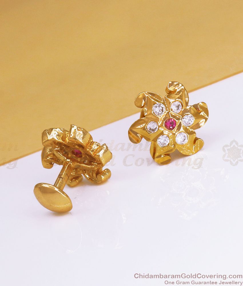 Beautiful Real Impon 5 Metal Earring Gati Stone Jewelry ER3402