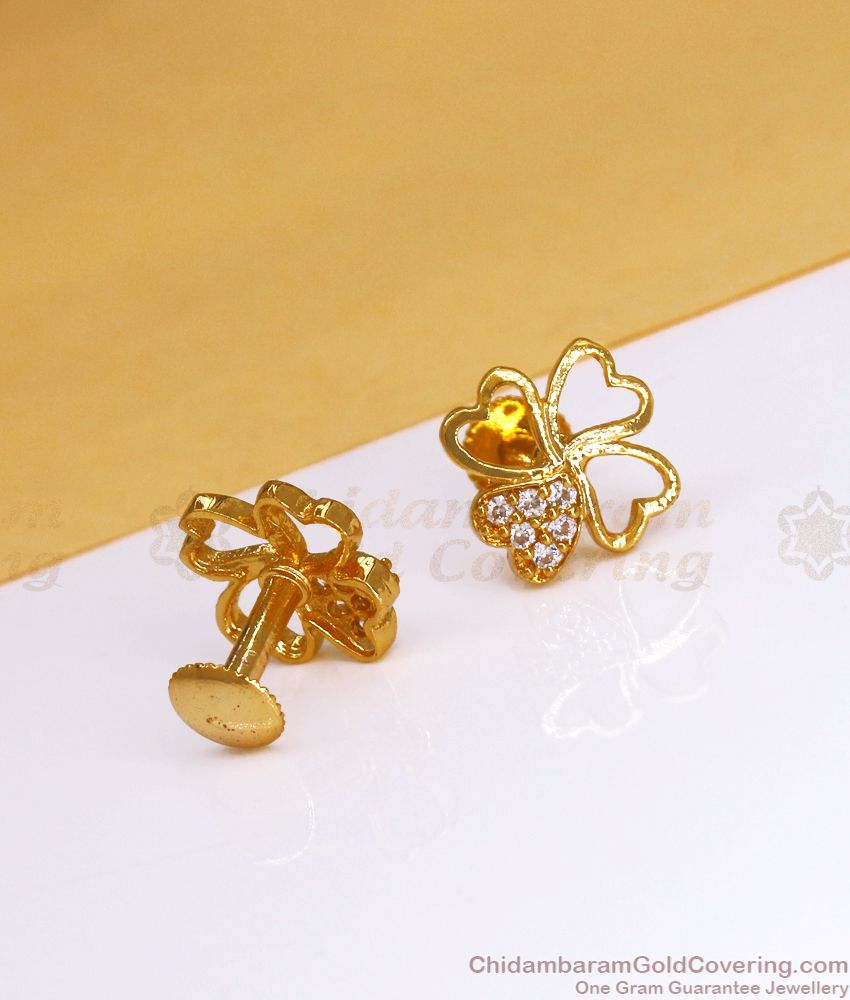 Latest Gold Earring Design Stud Collection ER3405