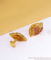 One Gram Gold Plated Studs Leaf Pattern Earring ER3410