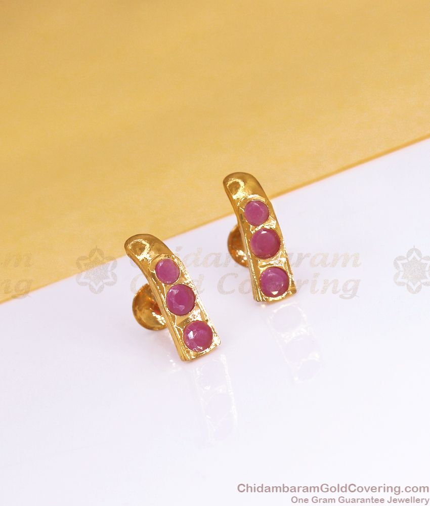 Trendy Gold Plated Studs Shop Online ER3412