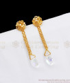 AD Stone Gold Plated Dangler Titanic Earring ER3415