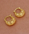 Handmade Net Pattern Gold Imitation Hoop Earring ER3422