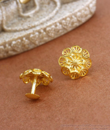 Ring of Wonder Gold Stud Earrings