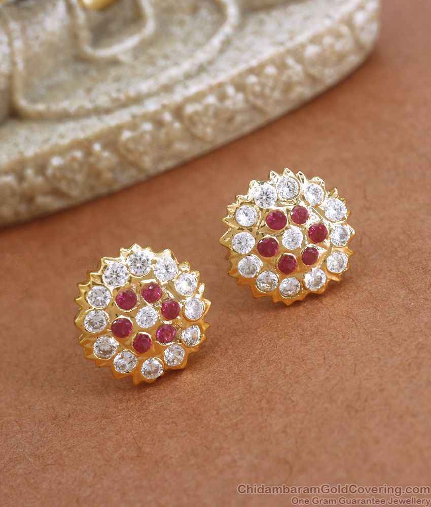 Medium Size Impon Stud Earring Daily Wear Collections ER3433