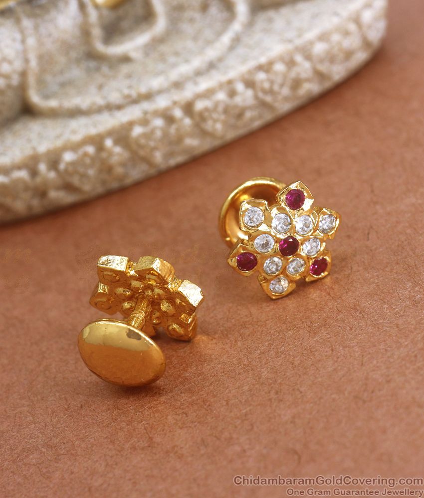 Stylish Star Pattern Impon Stud Traditional Earrings Online ER3434