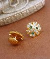 Emerald White Gati Stone Stud Earring Shop Online ER3437