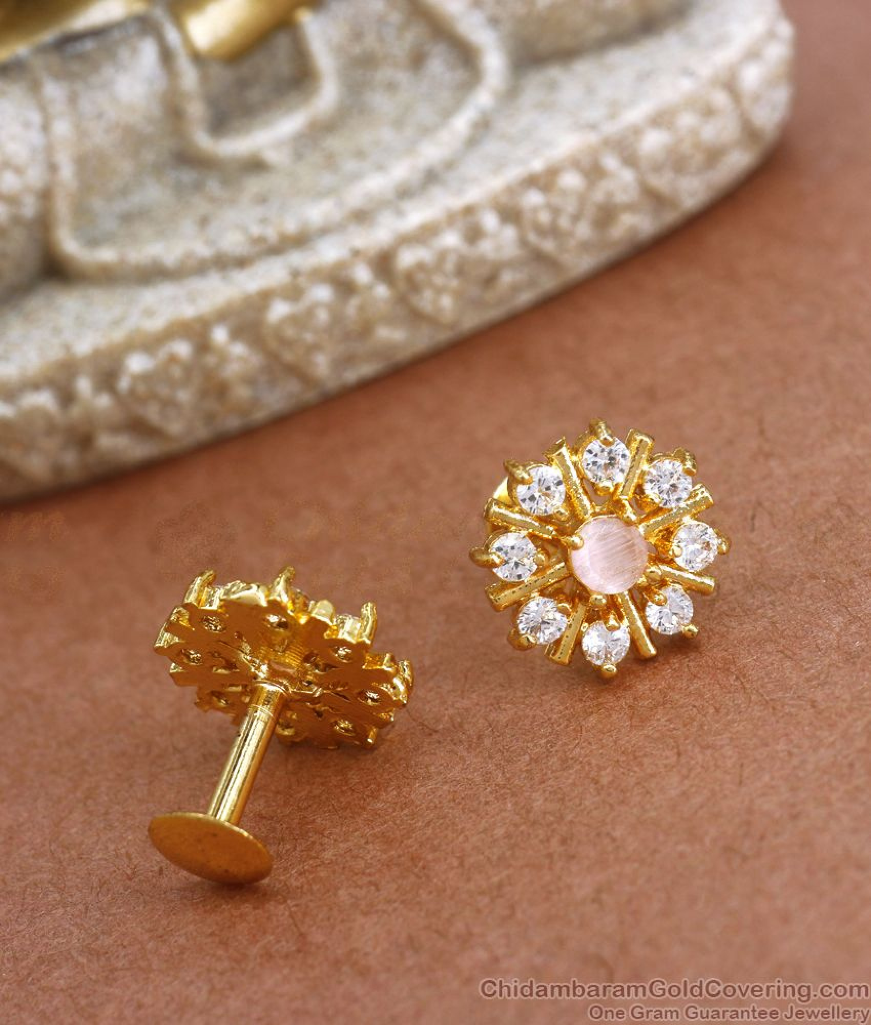 Ishin Gold Colour Gold Plated Stud Earring main image 0
