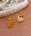 Stylish Gold Plated Stud Earring Apple Design College Office Wear ER3445