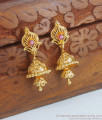 Double Layer Gold Jhumki Bridal Wear Earring Collections  ER3454