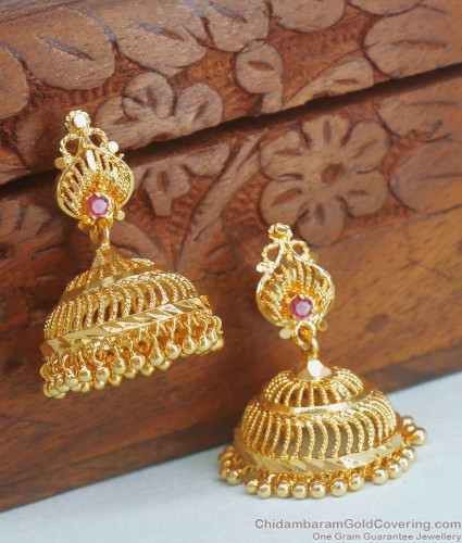 Showroom of Fancy 1 gram gold earrings | Jewelxy - 154719