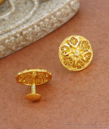 Stylish Forming Flower Stud Two Gram Gold Earrings Shop Online ER3472 Stylish Forming Flower Stud Two Gram Gold Earrings Shop Online ER3472