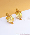 One Gram Gold Double Lakshmi Coin Design Stud Earring ER3479