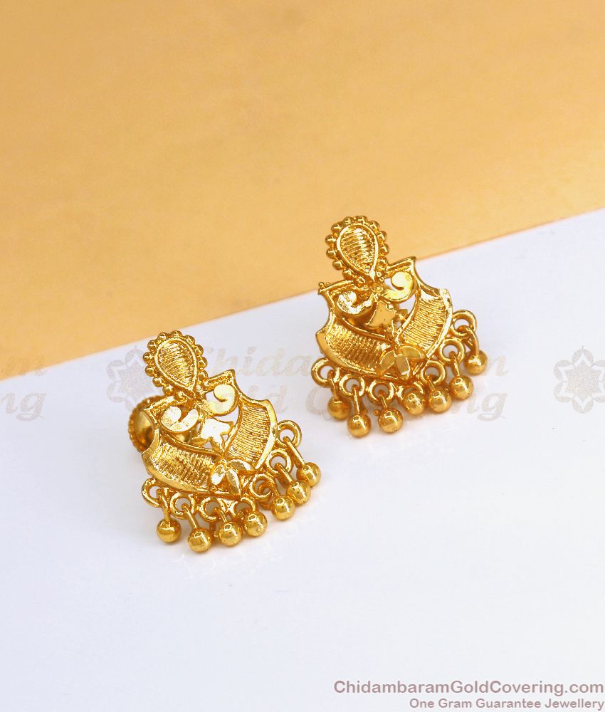 Plain One Gram Gold Stud Daily Wear Collection ER3486