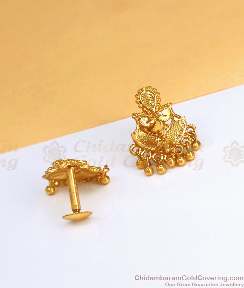 Plain One Gram Gold Stud Daily Wear Collection ER3486