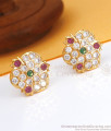 Elegant Impon Stud With Multi Stone Design Shop Online ER3511