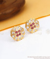 Beautiful Impon Stud Floral Pattern Shop Online ER3512