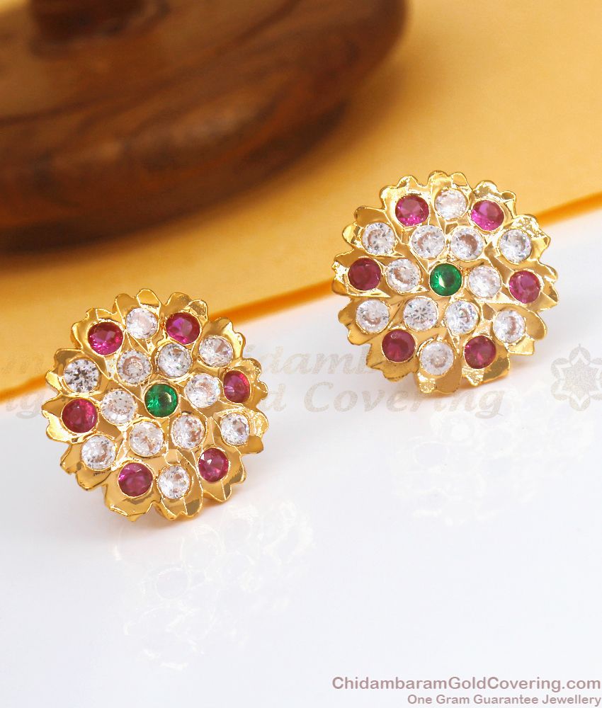 High Quality Impon Stud Gold Pattern Shop Online ER3516