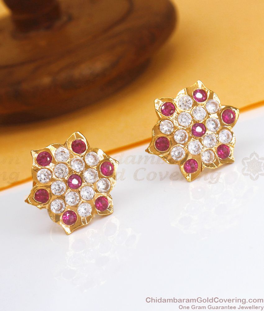 First Quality Impon Stud Earring Daily Wear ER3519