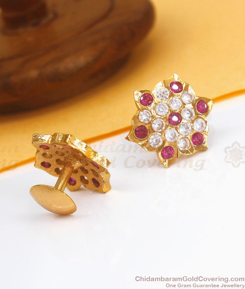 First Quality Impon Stud Earring Daily Wear ER3519