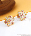 Real Impon Stud 6 Petal Floral Design Shop Online ER3523