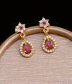 Latest Mini Dangler Earring Gold Plated Online Jewelry ER3540 Latest Mini Dangler Earring Gold Plated Online Jewelry ER3540