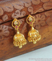 Traditional Gold Plated Jhumki Earring Beads Design ER3574