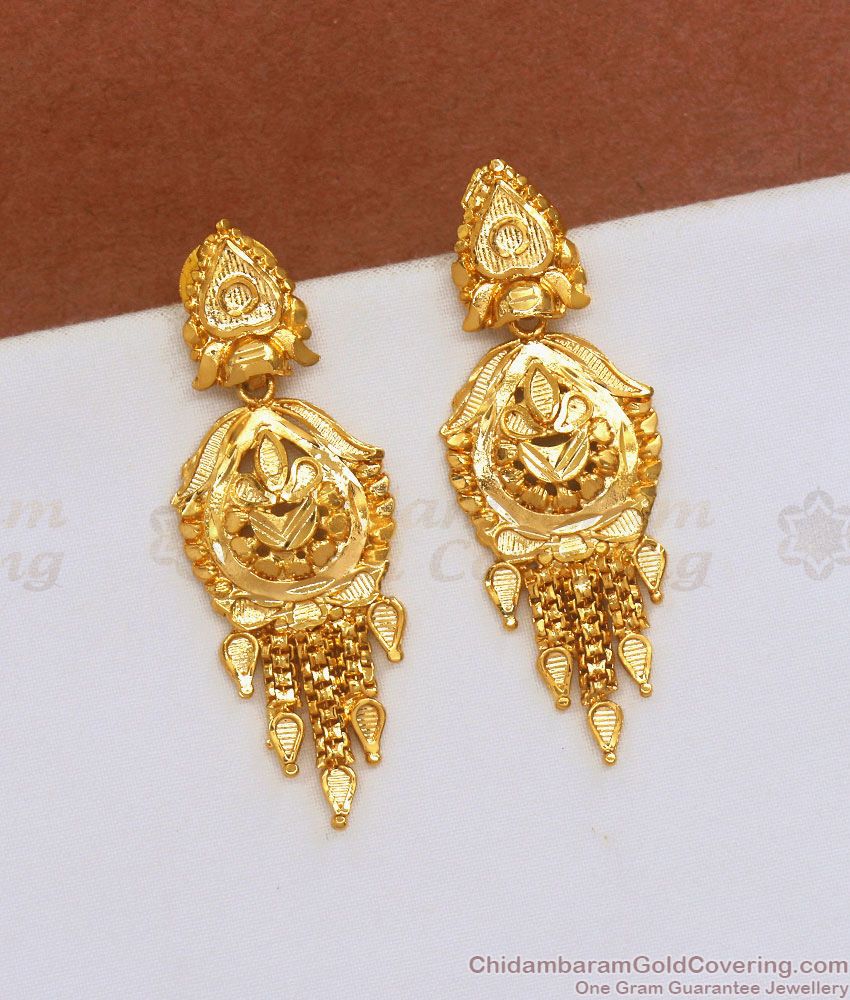 Bridal Collection 1 Gram Gold Earrings Dangler Design ER3581