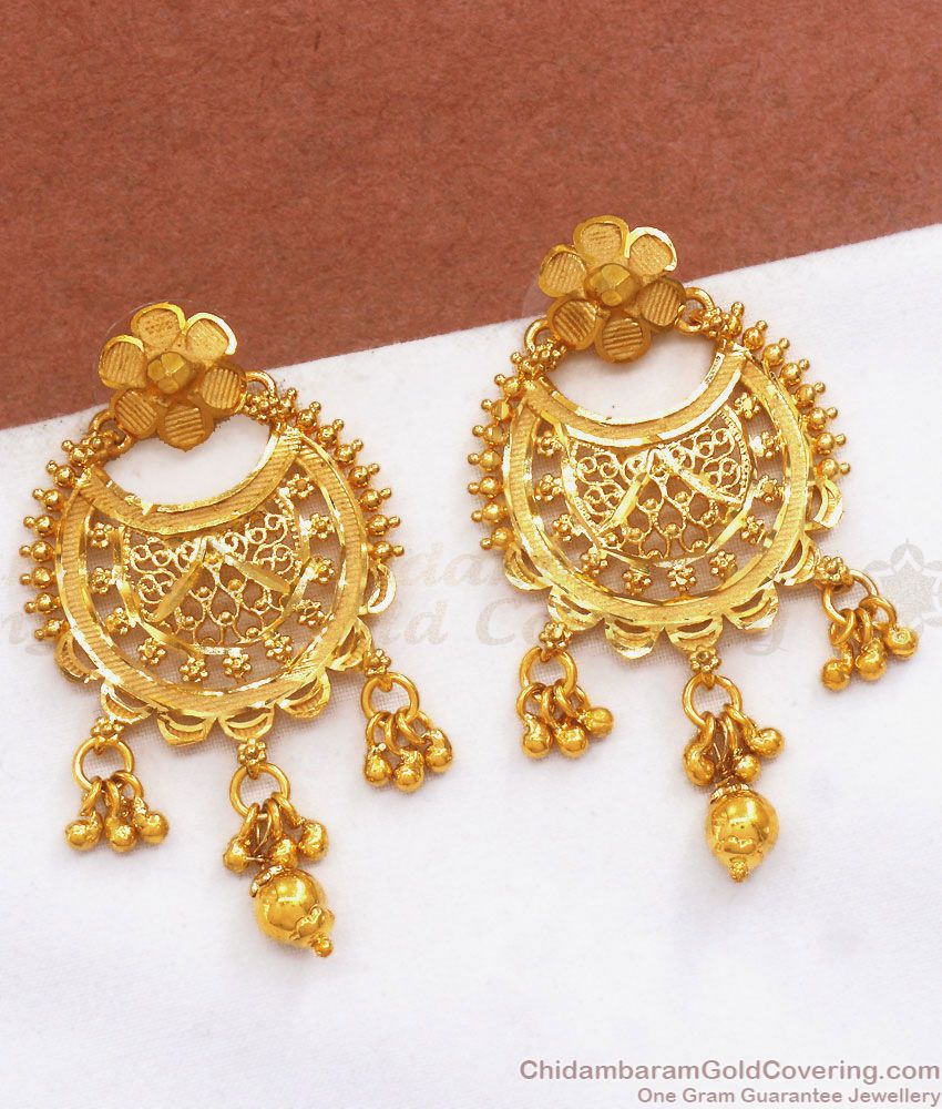 Grand 2 Gram Gold Chandbali Earring Collections ER3592